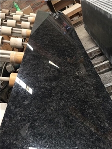 Angola Black Granite Strip Slab & Tile For Project