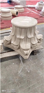 Aran White Marble Solid Column Pillar With Premium Quality