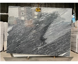 Big Slabs Cartier Grey Marble White Vein Tiles For Wall