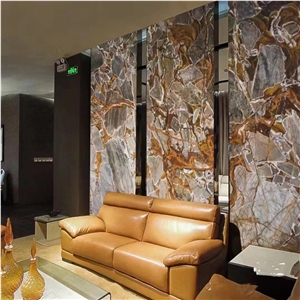 Bugatti Gold Granite For Home Wall Decoration