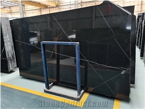 China Marquina Marble, China Black With Vein Marble