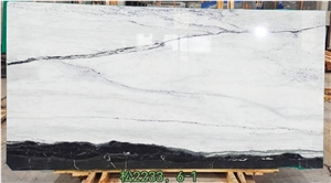 China Panda White Marble Slab For Floor&Wall