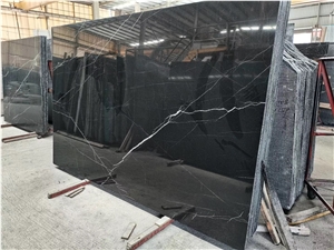 Factory Price Black Cloud Marble Slab&Tiles For Project
