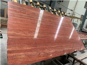 Favorable Price Iran Red Travertine Slab&Tiles For Project
