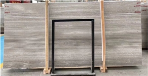 Grey Wood Grain Marble Slab&Tiles For Project