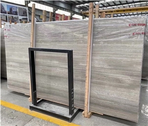 Grey Wooden Marble Slab&Tiles For Hotel Project