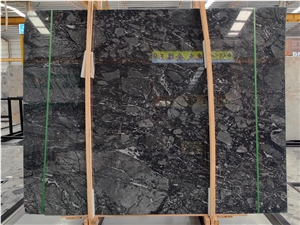 Luxury Stone White Vein Bvlgari Black Marble Wall Slabs