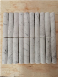 New Pattern Carrara Bianco Marble Mosaic Tiles
