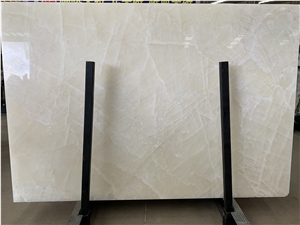 Translucent White Ice Jade Onyx Slabs And Tiles