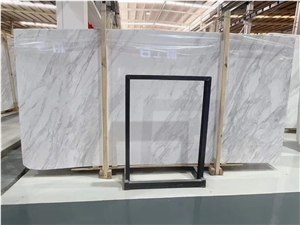 Volakas Bianco Marble Slab Flower Type For Project