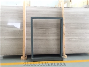 White Wood Vein Marble Slabs And Tiles