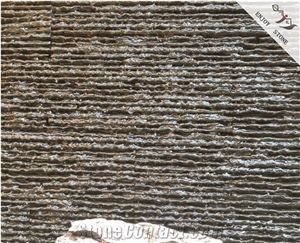Black Basalt Waterfall Finish/Grooved Water Wall Cladding