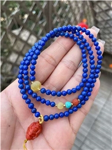 Lapis Lazuli Three Ring Bracelet