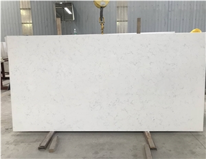 Artificial Stone Carrara Quartz Slabs For Hotel Project