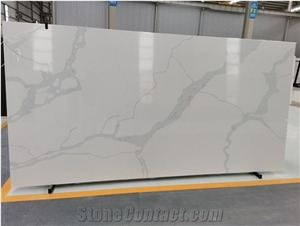 Hig Quality Calacatta White Quartz Slabs