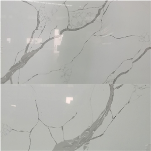 YUANDA White Carrara Engineered Quartz Slabs