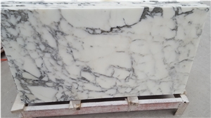Natural Arabescato White Marble Slabs