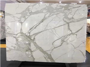 Natural Calacatta White Marble Slabs