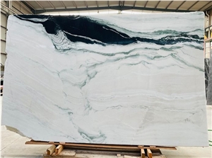 Natural Panda White Marble Slabs