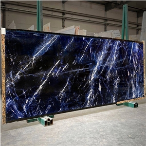 Natural Sodalite Blue Granite Slab