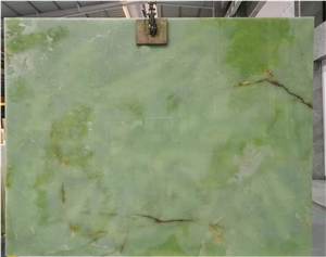 YDSTONE Natural Green Onyx Slabs For Hotel Project