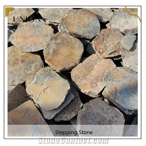Multicolor Slate Stepping Stone Round Garden Paving Stones
