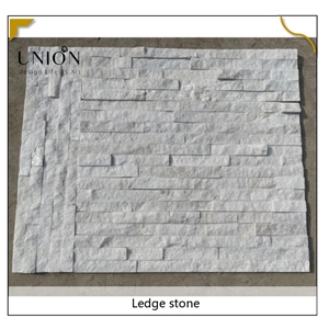 UNION DECO Pure White Quartzite Stone Wall Cladding Panels