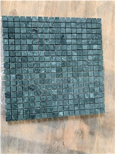 12" X 12" Black Marble Grid Mosaic Wall Tile