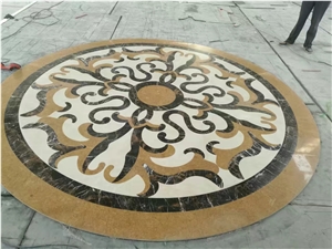 Customized Marble Floor Round Medallion Pattern Design