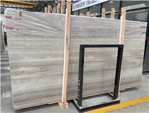 Grey Wooden Marble Stone Slabs
