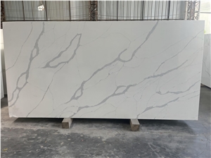 Artificial White Quartz Slabs Tiles 501