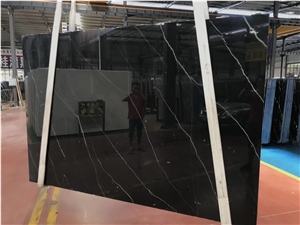 Cheap Price Nero Marquina Black Marble Slabs
