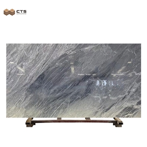 Slab Polished Naturally Space Grey Italian Ice Ash Marble