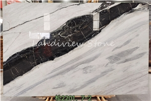 Panda White Marble Slabs Wall Floor Tiles