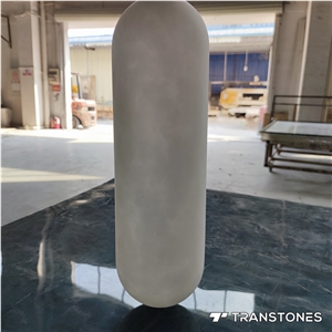 Boat Shape Lighting Box Flexible Stone Translucent Alabaster