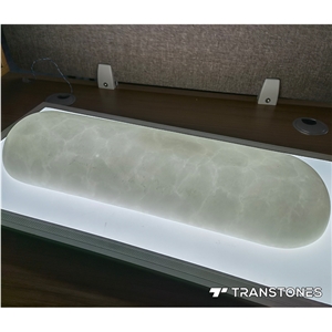 Boat Shape Lighting Box Flexible Stone Translucent Alabaster