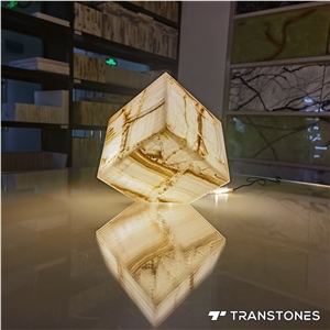 Decorative Lighting Box Artificial Onyx Interlayer Warm White