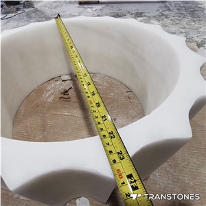 Pure White Gear Lampshade Flexible Stone Wholesaler Price
