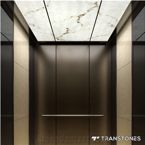 Translucent Customized White Alabaster Archway Wall Panel