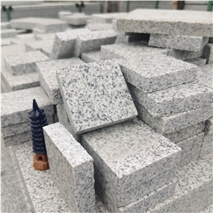 China New White G603 Cubes Granite Cobblestone For Sell