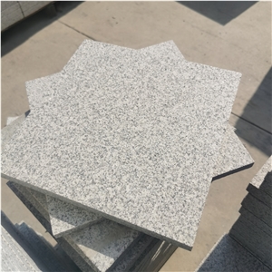 Jinjiang Bacuo White G603 Granite Flamed Cut To Size Factory