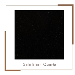 Gala Black Quartz Slabs