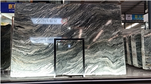 China Landscape Green Marble Slabs