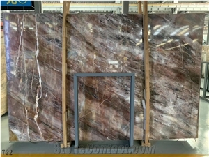 China Red Louis Agate Marble Polished Slabs For Interior Use