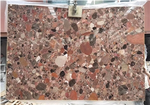 Palladio Granite Rosso Marinace Multicolor Stone Slab Tile
