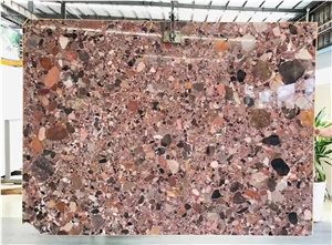 Palladio Granite Rosso Marinace Multicolor Stone Slab Tile