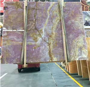 Best Choice Purple Onyx Slabs For Kitchen Wall