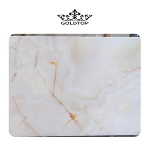 GOLDTOP ODM/OEM Luxury Stone White Onyx Slab