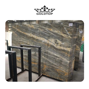 High Quality Fior Di Bosco Blue Marble Slabs For Wall
