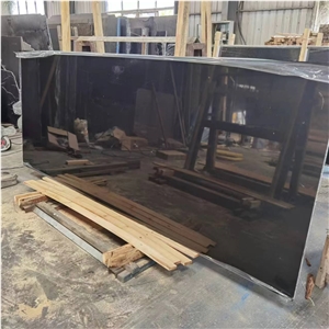 INTERIOR POLISHED BLACK MARBLE SLABS